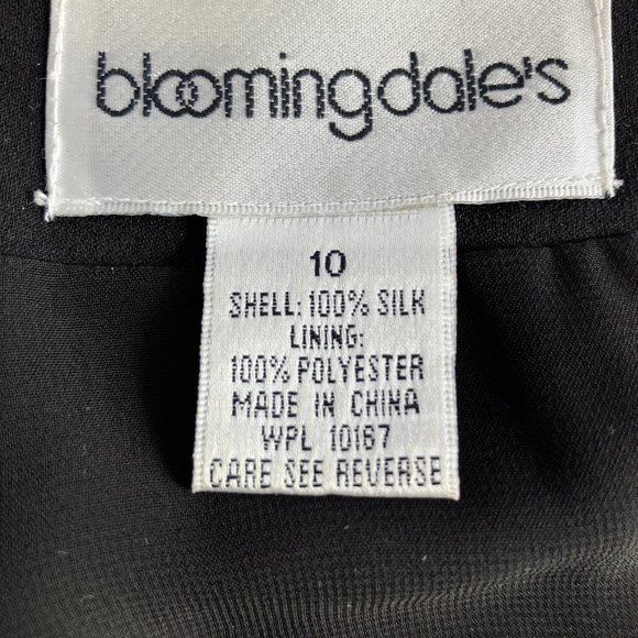 Black Silk Beaded Shell Top - Picture 7 of 9